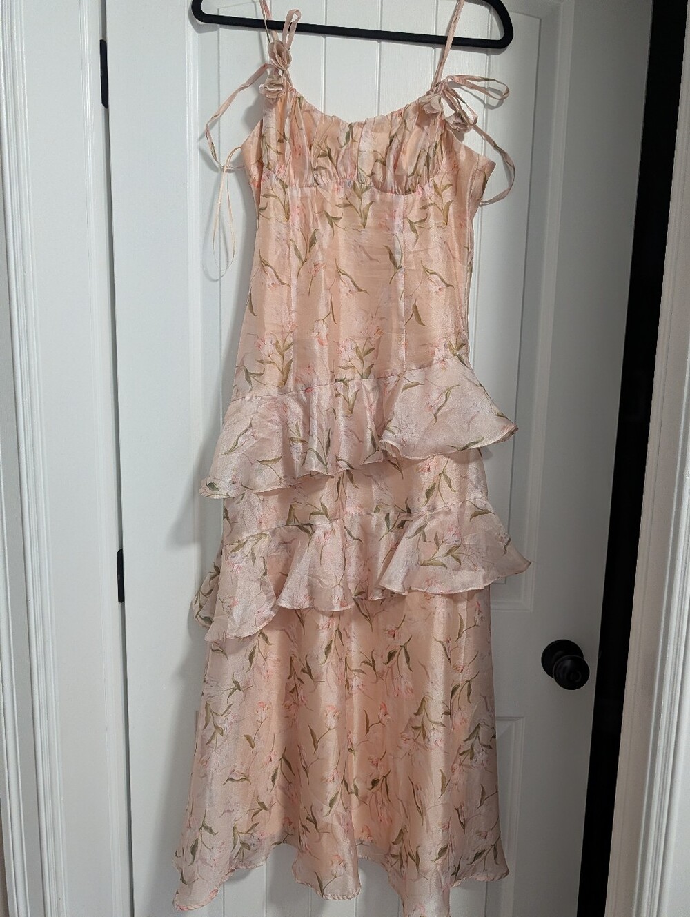 En Saison Pink Peach Floral Slip Dress